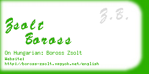 zsolt boross business card